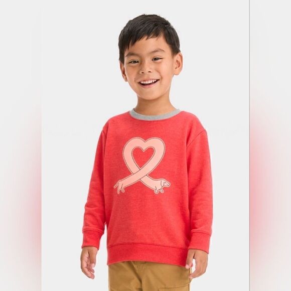 Nwt Cat & Jack Unisex French Terry Sweatshirt, Size 3T - Picture 5 of 6